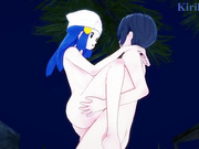 Dawn (Hikari) and I have intense sex outdoors. - Pokémon Hentai